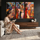 African American Jazz Singer Canvas Art — Red Dress Black by MyGreatCanvas | Canvas Wall Art Prints | Photo Prints & Wall Decor