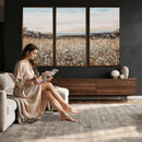 Neutral Wildflower Field Canvas Wall Art — Beige Earth Tone by MyGreatCanvas | Canvas Wall Art Prints | Photo Prints & Wall Decor