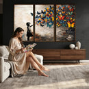 Banksy Graffiti Butterfly Girl Wall Art Canvas Print, Framed by MyGreatCanvas | Canvas Wall Art Prints | Photo Prints & Wall Decor