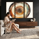 Natural Wood Slice Wall Art Canvas Print, Tree Ring Wall by MyGreatCanvas | Canvas Wall Art Prints | Photo Prints & Wall Decor