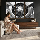 Vintage Propeller Plane Wall Art Canvas Print, Black and by MyGreatCanvas | Canvas Wall Art Prints | Photo Prints & Wall Decor