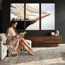 Sailboat Wall Art Canvas Print, Vintage Ship Bow Framed by MyGreatCanvas | Canvas Wall Art Prints | Photo Prints & Wall Decor