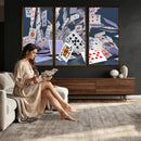 Playing Cards Canvas Wall Art | Casino Game Room Decor, by MyGreatCanvas | Canvas Wall Art Prints | Photo Prints & Wall Decor