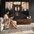 Brooklyn Bridge Canvas Wall Art, New York City Skyline Photography Print, NYC Landmark Urban Decor Artwork by MyGreatCanvas | Canvas Wall Art Prints | Photo Prints & Wall Decor