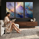 Colorful Abstract Canvas Wall Art Print, Vibrant Popup Color Art Print
