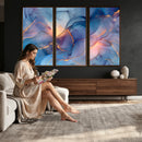 Colorful Abstract Canvas Wall Art Print, Vibrant Popup Color Art Print