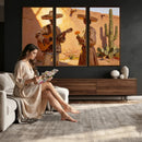 Mexican Couple Canvas Wall Art, Romantic Serenade Guitar Painting Print, Southwestern Desert Adobe Decor, Warm Golden Folk Art, Living Room Art by MyGreatCanvas | Canvas Wall Art Prints | Photo Prints & Wall Decor