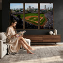 Chicago Cubs Baseball Team Print - Wrigley Field Stadium