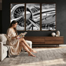 Vintage Antique Airplane Wall Art Canvas Print