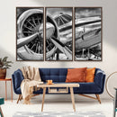 Vintage Antique Airplane Wall Art Canvas Print
