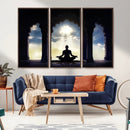 Women and Yoga Wall Art Canvas Print