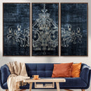 Dark Chandelier Wall Art Canvas Print by MyGreatCanvas | Canvas Wall Art Prints | Photo Prints & Wall Decor