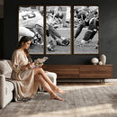 American Football Player Wall Art Canvas Print