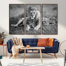 King Forest Lion Wall Art Canvas Print – Framed Majestic by MyGreatCanvas | Canvas Wall Art Prints | Photo Prints & Wall Decor