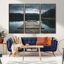 Wooden Bridge Near Lake Wall Art Canvas Print by MyGreatCanvas | Canvas Wall Art Prints | Photo Prints & Wall Decor