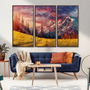 Mountain and Daylight Red Sunset Wall Art Canvas Print by MyGreatCanvas | Canvas Wall Art Prints | Photo Prints & Wall Decor