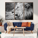 Lion Wall Art Canvas Print – Framed Majestic Wildlife by MyGreatCanvas | Canvas Wall Art Prints | Photo Prints & Wall Decor