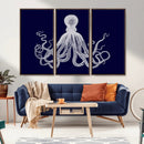 Blue Octopus Wall Art Canvas Print by MyGreatCanvas | Canvas Wall Art Prints | Photo Prints & Wall Decor