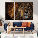 Mighty Lion Wall Art Canvas Print – Majestic Animal Portrait