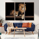 Lion Canvas Wall Art – Majestic Animal Print Artwork for by MyGreatCanvas | Canvas Wall Art Prints | Photo Prints & Wall Decor