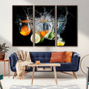 Kitchen Wall Art, Kitchen Fruits Art Canvas Print