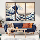 Wall Art Kanagawa Canvas Artwork Abstract Print