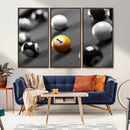Wall Art Pool Table and Balls Canvas Print by MyGreatCanvas | Canvas Wall Art Prints | Photo Prints & Wall Decor