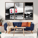Aces Poker Art Poker Game Wall Art Canvas Print