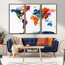 World Map Canvas Print – Detailed Map of the World Wall Art by MyGreatCanvas | Canvas Wall Art Prints | Photo Prints & Wall Decor