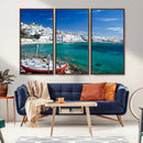 Santorini Wall Art Canvas Print