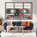 Music Cassette Iconic Wall Art Canvas Print by MyGreatCanvas | Canvas Wall Art Prints | Photo Prints & Wall Decor