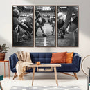 American Football Wall Art Canvas Print Framed Stadium Sport
