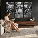 American Football Wall Art Canvas Print Framed Stadium Sport