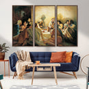 Last Supper Wall Art Canvas Print, Framed Jesus Painting Art