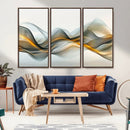Abstract Wave Canvas Wall Art – Fluid Contemporary Elegance
