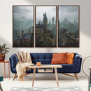 Disney Castle Wall Art Canvas Print, Living Kids Home Room