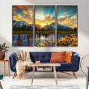 Grand Teton Park Sunrise Wall Art – Vibrant Landscape Canvas