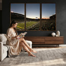 Oregon Ducks Football Team Print - Eugene Autzen Stadium