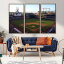 Colorado Rockies Coors Field Wall Art Canvas Print - MLB