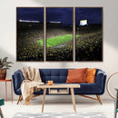 Michigan Wolverines Football Canvas Wall Decor, Football