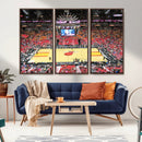 Miami Heat Basketball Team Print Wall Art- Kaseya Center by MyGreatCanvas | Canvas Wall Art Prints | Photo Prints & Wall Decor
