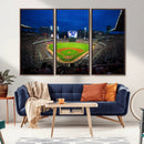 Truist Park Night Game Canvas Art - Atlanta Braves Stadium