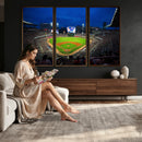 Truist Park Night Game Canvas Art - Atlanta Braves Stadium
