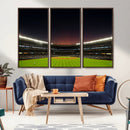 Yankee Stadium Night Game Triple Canvas, Yankee Stadium