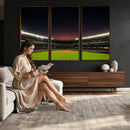 Yankee Stadium Night Game Triple Canvas, Yankee Stadium