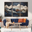 Rustic Mountain Landscape Wall Art Canvas Print – Framed 3D