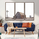 Set of 3 Rustic Farmhouse Wall Art Prints – Country Barn,