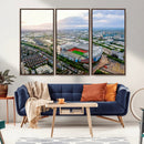 Old Trafford Manchester United Stadium Wall Art Canvas Print