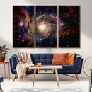 Nebula and Galaxies in Space Wall Art Canvas Print, Spiral