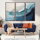 Ocean Wave Canvas Wall Art Print – Coastal Living Room Large